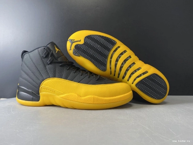 Chep Onekick Jordan University 130690-070 Retro 12 Black Air Gold 0819